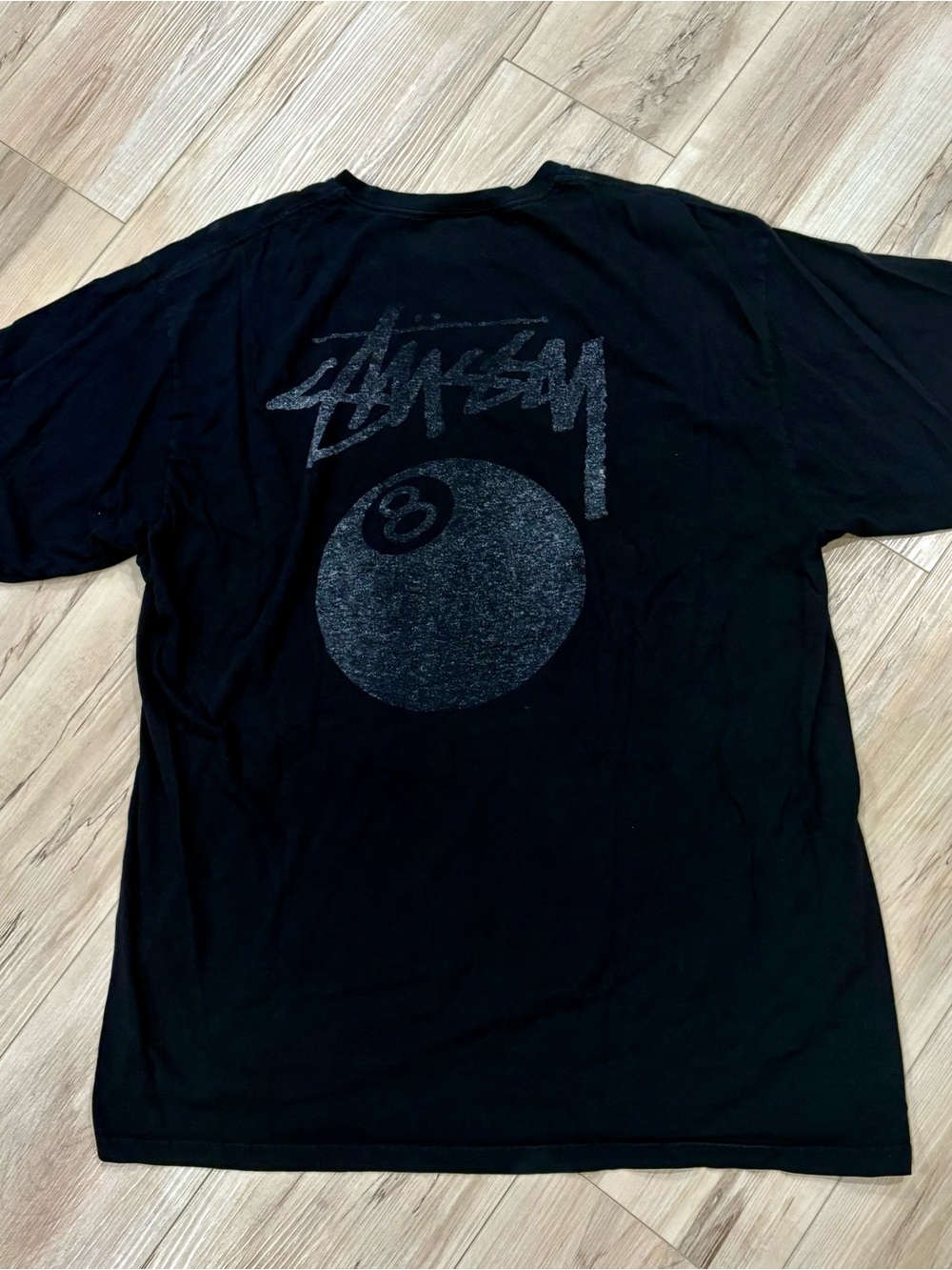 Stussy 8 Ball Tee Black Graphic T-Shirt Black XL